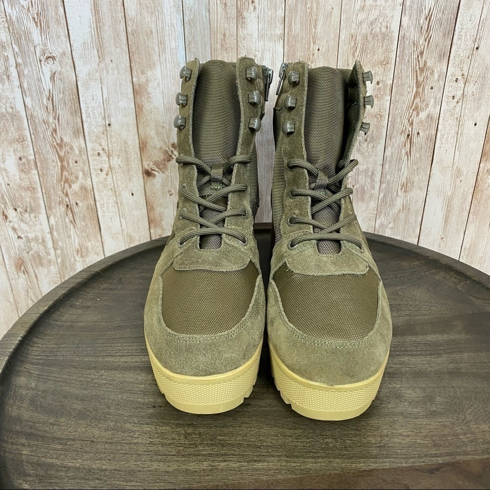 Steve Madden Greater Hiker Olive Platform‎ Combat Boot Size 9.5 Women - Picture 4 of 11